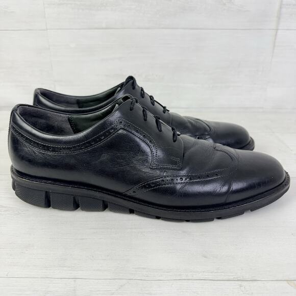 ECCO Black Leather Wingtip Derby Oxford Dress Shoes Men Size 12 EUR‎ 46 Lace Up main image 11